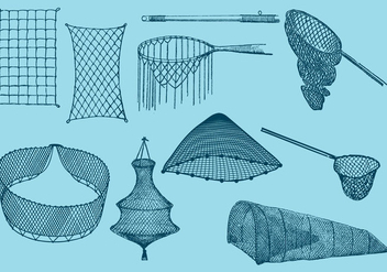 Fishing Nets - Kostenloses vector #337967