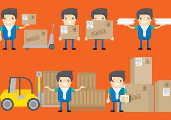 Delivery Characters - Kostenloses vector #338057