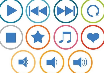 Free Music Icons Vectors - Free vector #339487