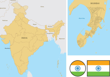 Mumbai Map - Free vector #341807