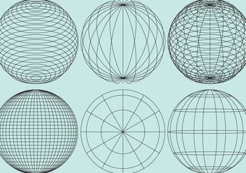 Globe Grids - vector #343197 gratis