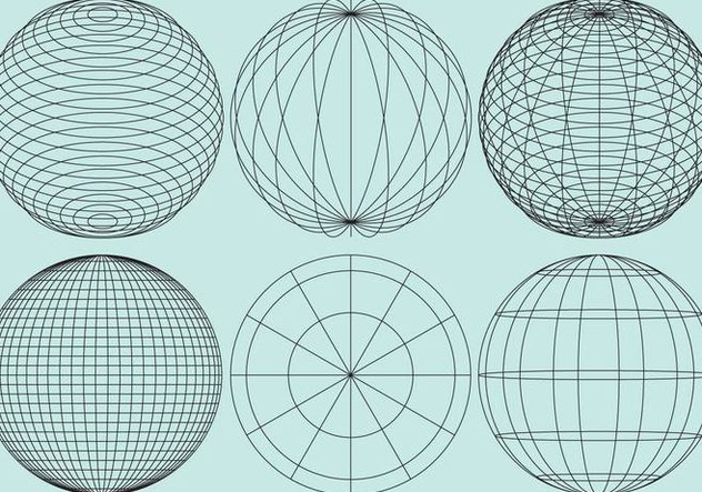Globe Grids - Kostenloses vector #343197