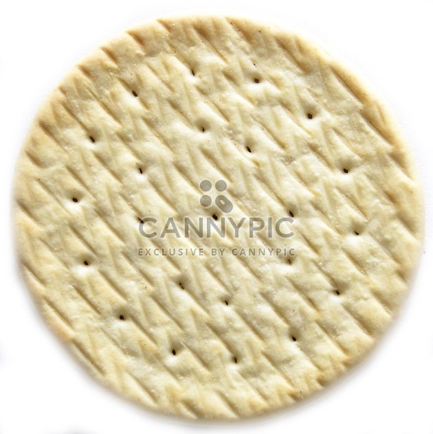 Closeup of cookie on white background - бесплатный image #345067