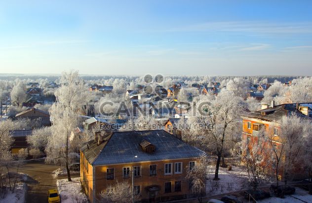 Aerial view on houses of Podolsk in winter - image #346997 gratis
