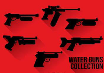 Water Gun Silhouette - vector gratuit #347057 