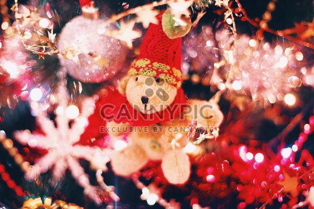 Christmas decorations on Christmas tree closeup - Free image #347797