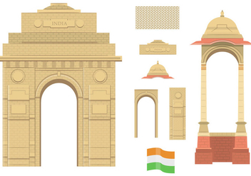 India Gate - бесплатный vector #349517