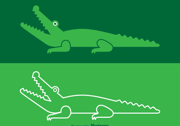 Free Vector Crocodile Logo - vector gratuit #349537 
