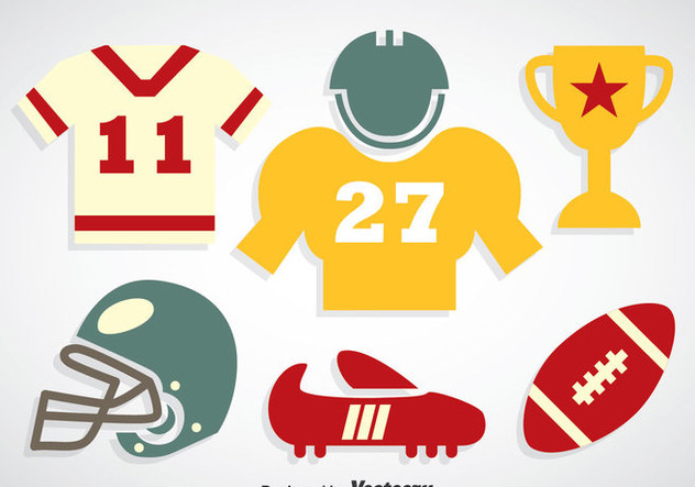 Football Colors Icons Vector - Free vector #350727