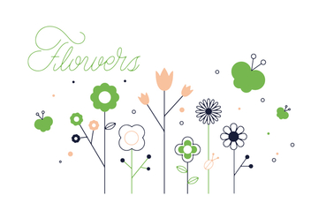 Free Flowers Vector - Kostenloses vector #352577