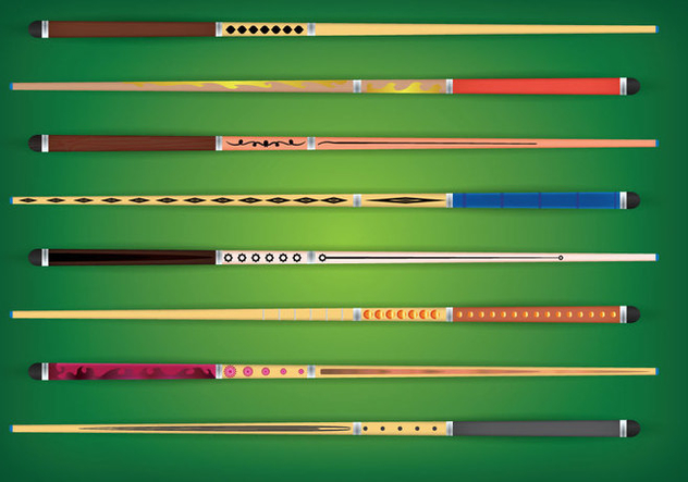 Pool Stick Vector - Free vector #354297