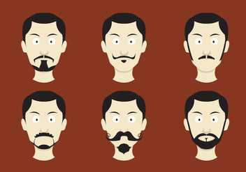 Movember Mustache Vectors - vector gratuit #357547 