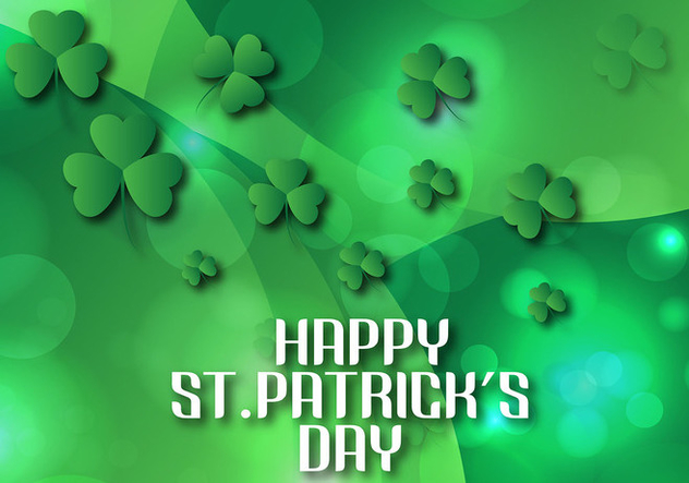 Shining St Patrick's day background Vector illustration - Free vector #358157