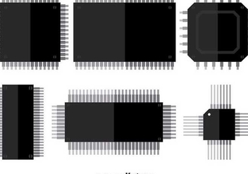 Microchip Vector Icons - Free vector #360007
