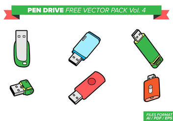 Pen Drive Free Vector Pack Vol. 4 - Kostenloses vector #360157