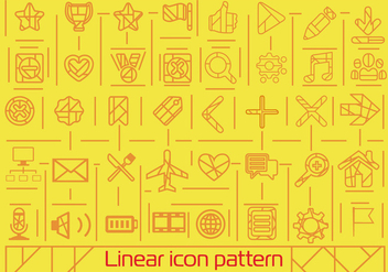 Free Flat Linear Icons Background - Kostenloses vector #362407