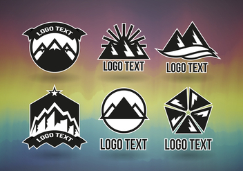 Montains Logos Professional Vector Free - Free vector #363807