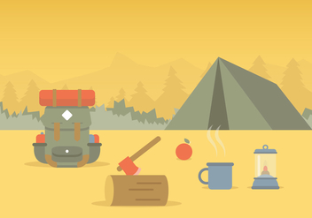 Vector Camping - vector gratuit #368247 