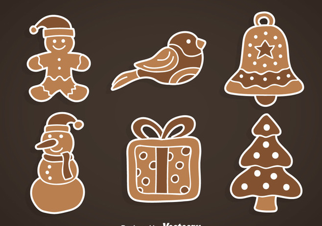 Xmas Gingerbread Collection - vector #368457 gratis