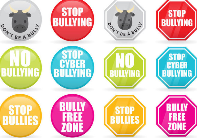 Stop Bullying Vector Signs - Free vector #368637