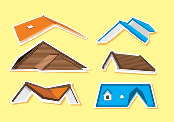Various Rooftops Vector - vector gratuit #368817 