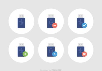 Free Pen Drive Vector Icons - Free vector #369367