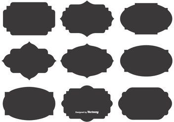 Blank Vector Label Shapes - Free vector #373137