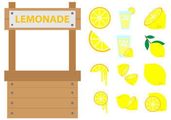 Free Lemonade Stand Vector - vector #373237 gratis