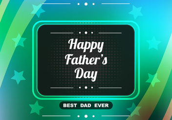 Free Vector Shiny Colorful Father's Day Background - vector gratuit #374457 