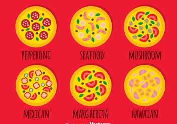 Pizza Collection Vector - Free vector #375037
