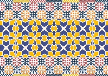 Portuguese Tile Pattern - vector #376067 gratis