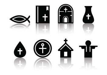 Free Minimalist Eucharist Icons - vector #376237 gratis