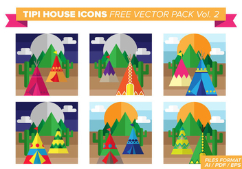 Tipi House Icons Free Vector Pack Vol. 2 - vector #376497 gratis