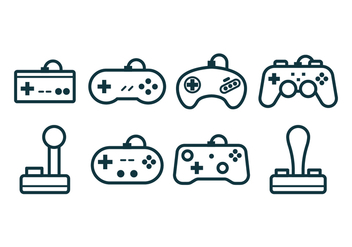 Free Gaming Joystick Icons - Free vector #377557