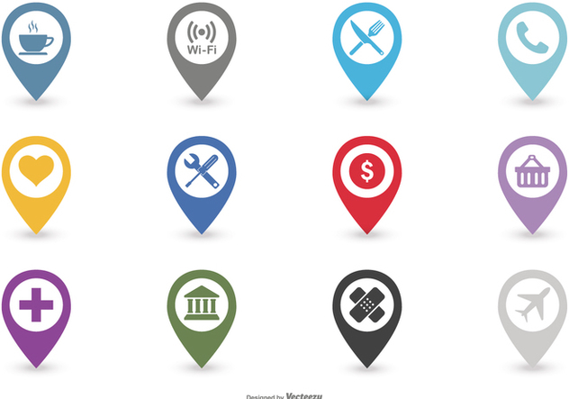 Map Legend Icon Set - Free vector #378507