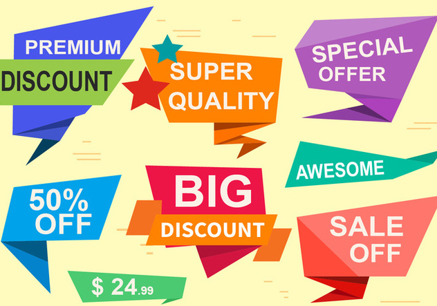 Free Special Offer Vector Labels - Kostenloses vector #379207