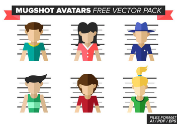 Mugshot Avatars Free Vector Pack - Kostenloses vector #380627
