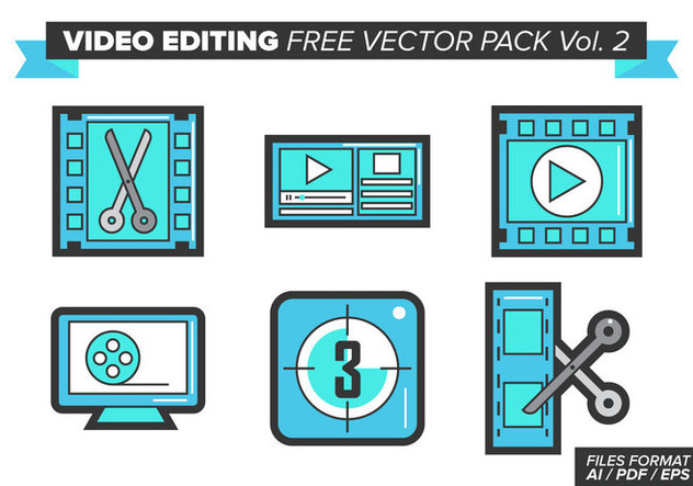 Video Editing Free Vector Pack Vol. 2 - бесплатный vector #380907