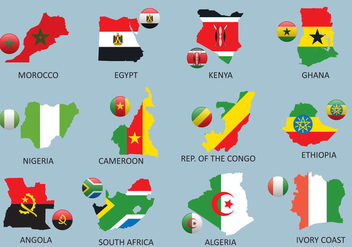 Africa Maps - Kostenloses vector #381237
