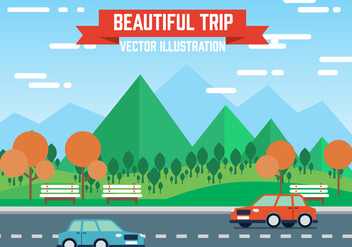 Free Landscape Vector Illustration - бесплатный vector #382357