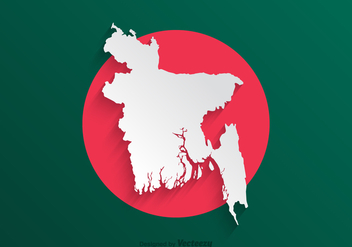 Free Paper Bangladeshn Map Vector - бесплатный vector #389097