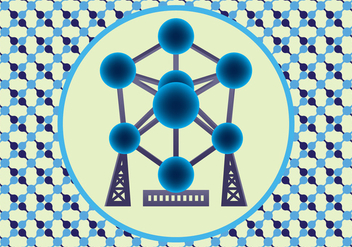 Atomium Vector Art - Kostenloses vector #390017