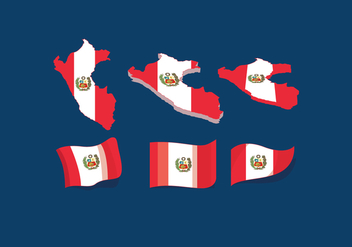 Peru Flag Vector - Free vector #390127