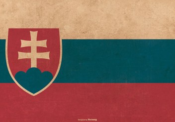 Grunge Flag of Slovakia - vector gratuit #390397 