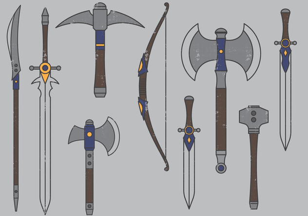 Medieval Weapons - vector gratuit #393777 