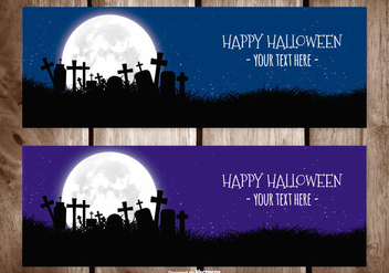 Halloween Vector Banner - Kostenloses vector #396957