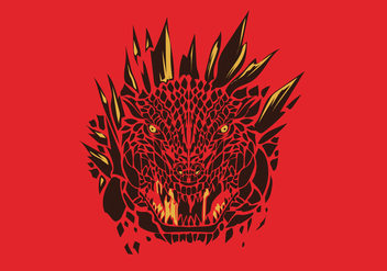 Godzilla Logo Vector - бесплатный vector #398157