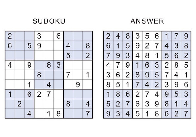 Sudoku Game With Solution 15582377 Vector Art at Vecteezy