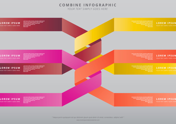 Combine Infographic Template - Free vector #399067