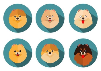 Free Pomeranian Icons Vector - Free vector #401137